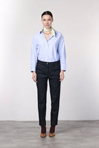 New York Carrot Damen-Chinohose aus Stretch-Denim, Carrot Fit ①