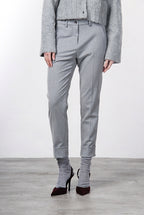New York Carrot pantalon chino femme en laine carrot fit