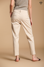 New York Carrot women's chino pants in stretch satin carrot fit ①