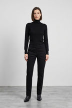 New York Carrot pantalón chino de mujer en satén, carrot fit ①