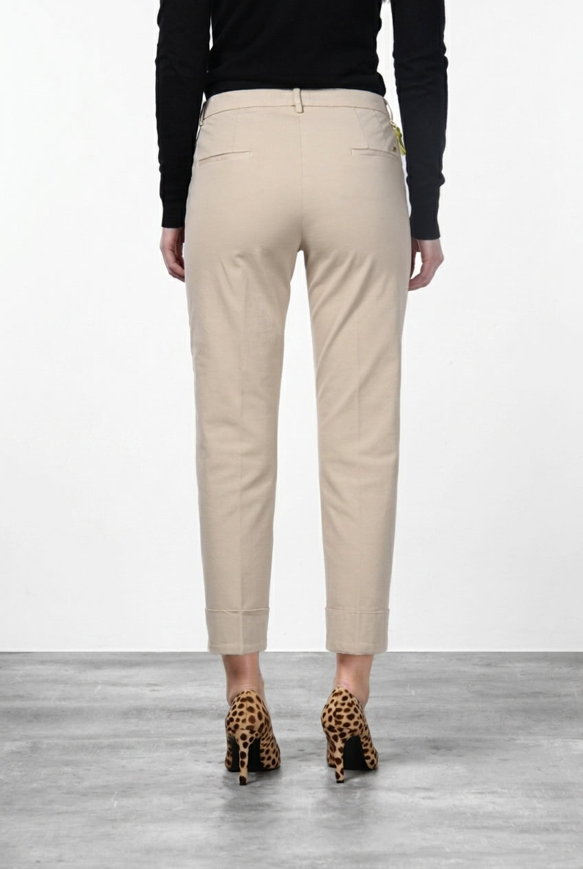 New York Carrot pantalone chino donna in raso carrot fit ①