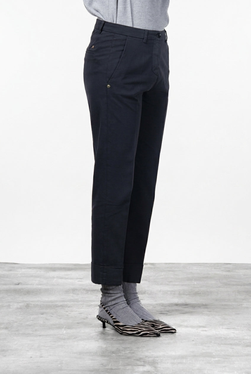New York Carrot pantalón chino de mujer en raso carrot fit ①