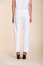 New York Carrot pantalone chino donna in raso stretch carrot fit ①