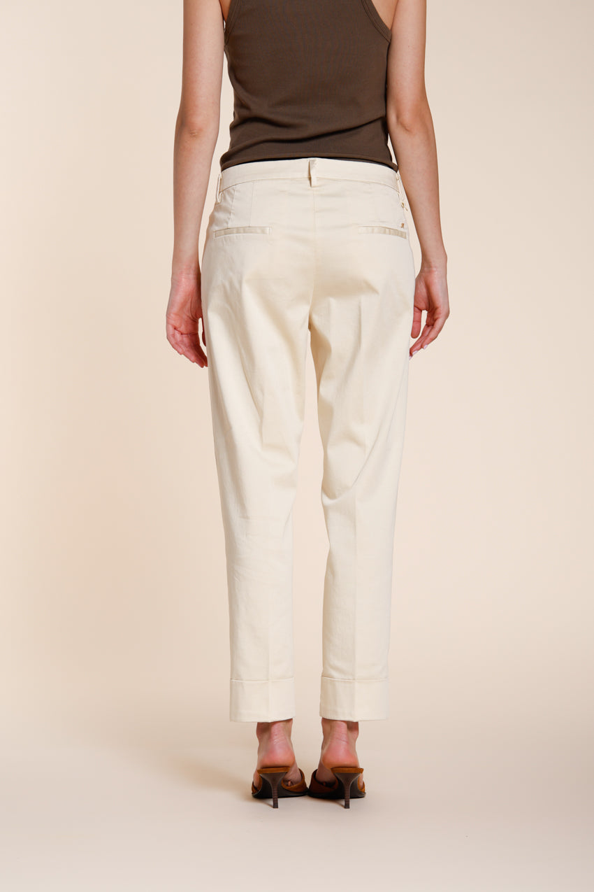 New York Carrot Hose Chino Damen aus Stretch-Satin carrot fit ①