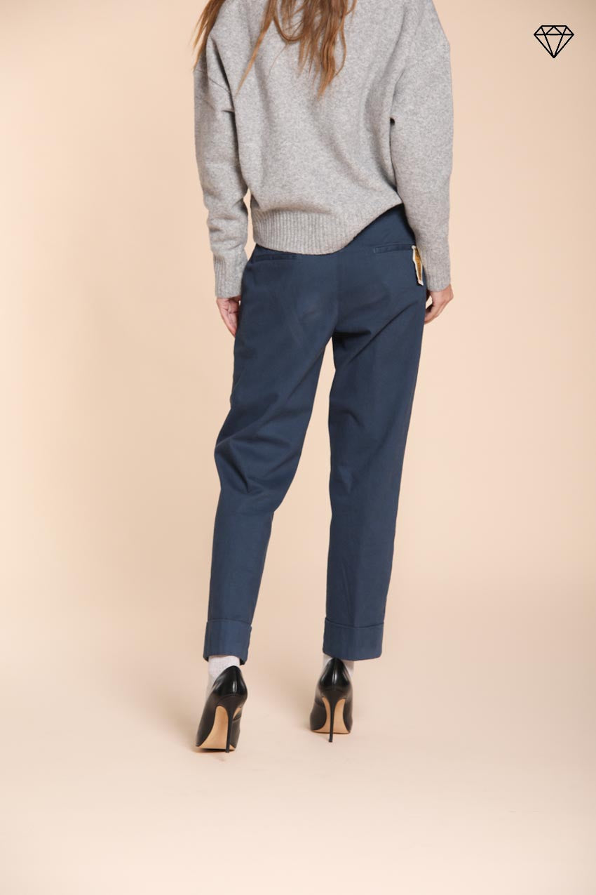 Foto 5 New York Carrot pantalone chino donna in cotone lana carrot fit ①