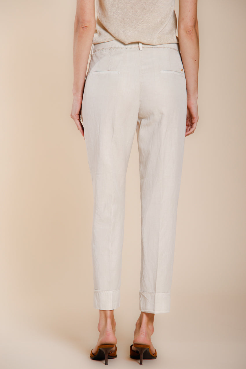 New York Carrot Hose Chino Damen aus Baumwoll- und Leinen-Twill carrot fit