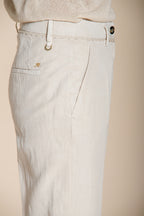 New York Carrot pantalón chino mujer en twill de algodón y lino carrot fit