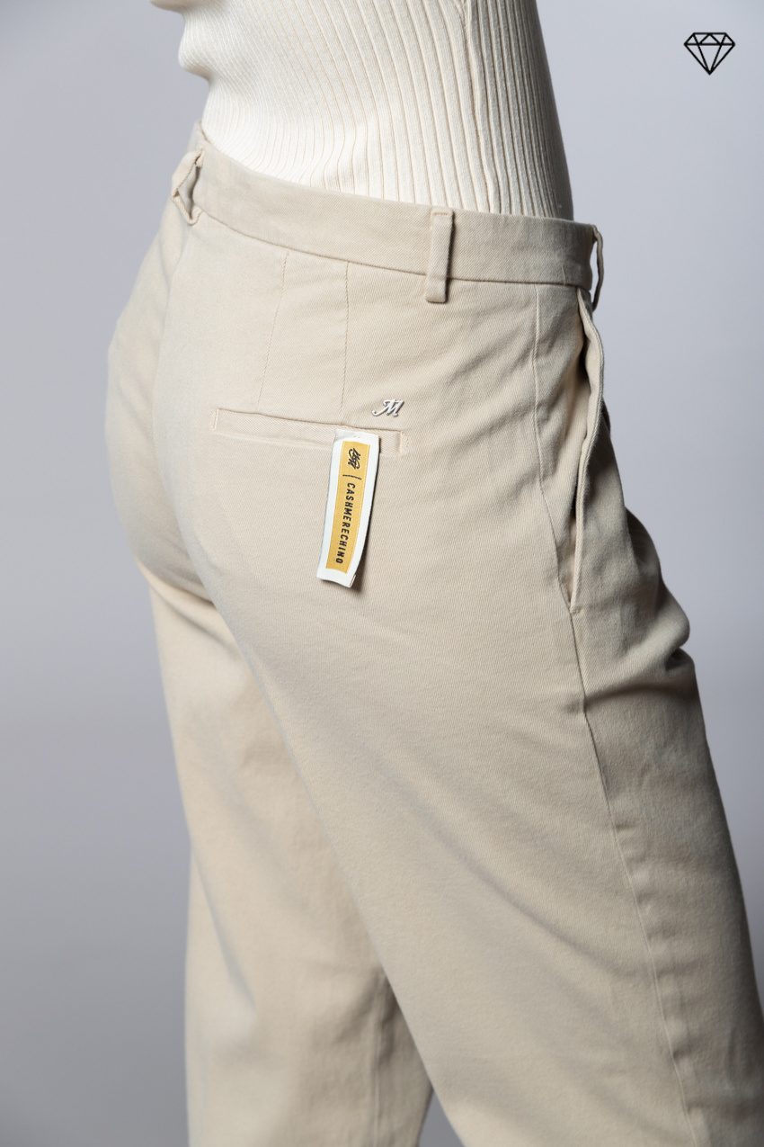 New York Carrot Pince Damen-Chinohose aus Baumwolle und Kaschmir Carrot Fit ①