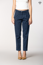 New York Carrot Pince Damen-Chinohose aus Baumwolle und Kaschmir Carrot Fit ①