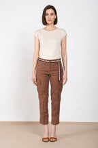 Marlene Cargo Hose Damen aus Twill leicht Stretch carrot fit