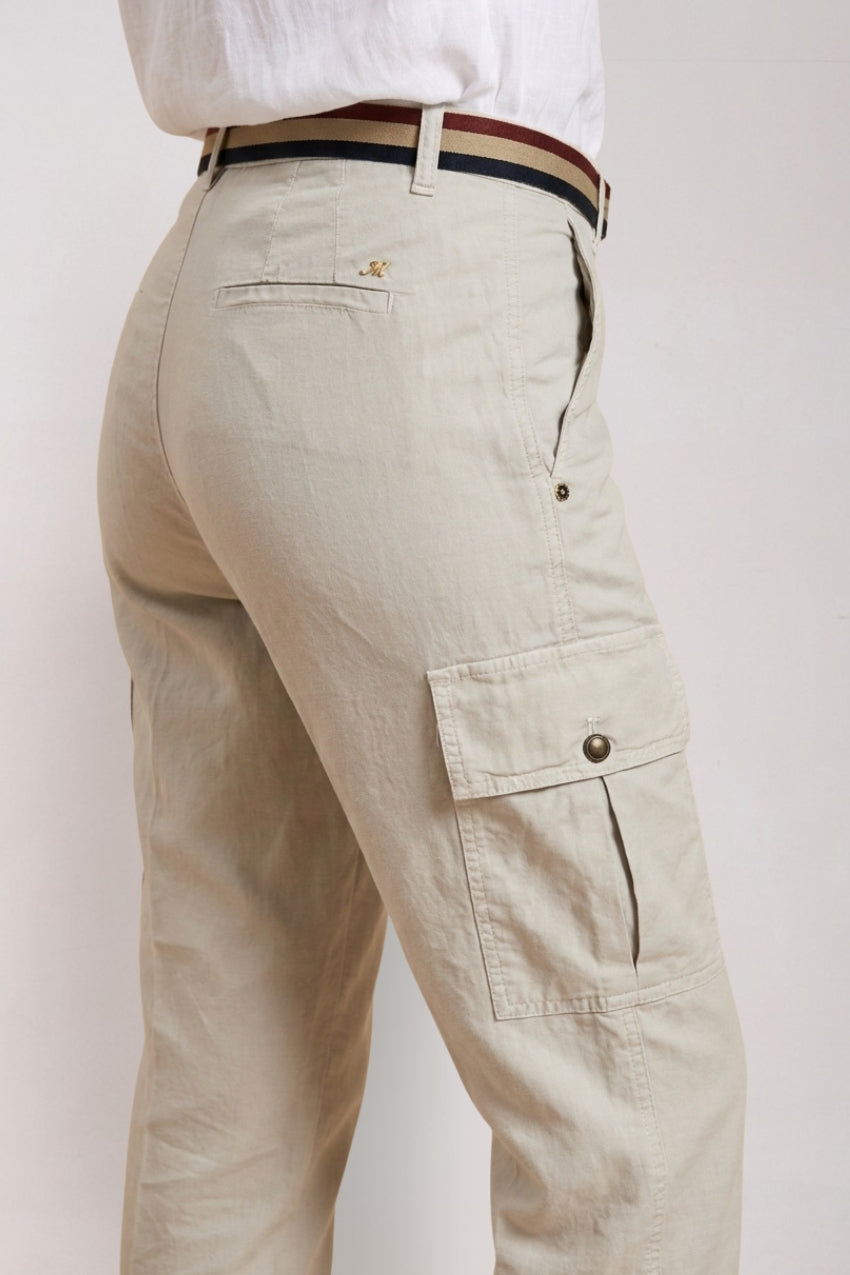 Marlene Cargo women's cargo pants in light stretch twill carrot fit