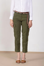 Marlene Cargo pantalón cargo mujer en twill ligero stretch carrot fit