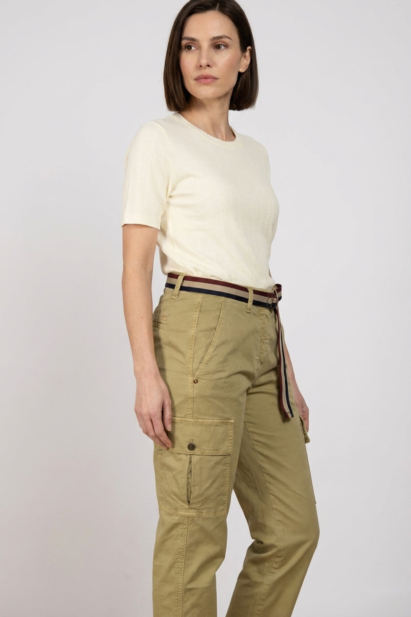 Marlene Cargo women's cargo pants in lightweight stretch twill carrot fit