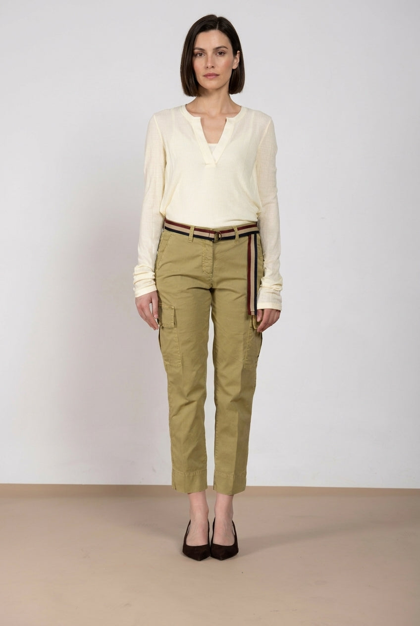 Marlene Cargo women's cargo pants in lightweight stretch twill carrot fit