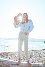 New York Carrot women's chino pants in basketweave carrot fit