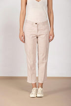 New York Carrot pantalone chino donna in stuoia carrot fit