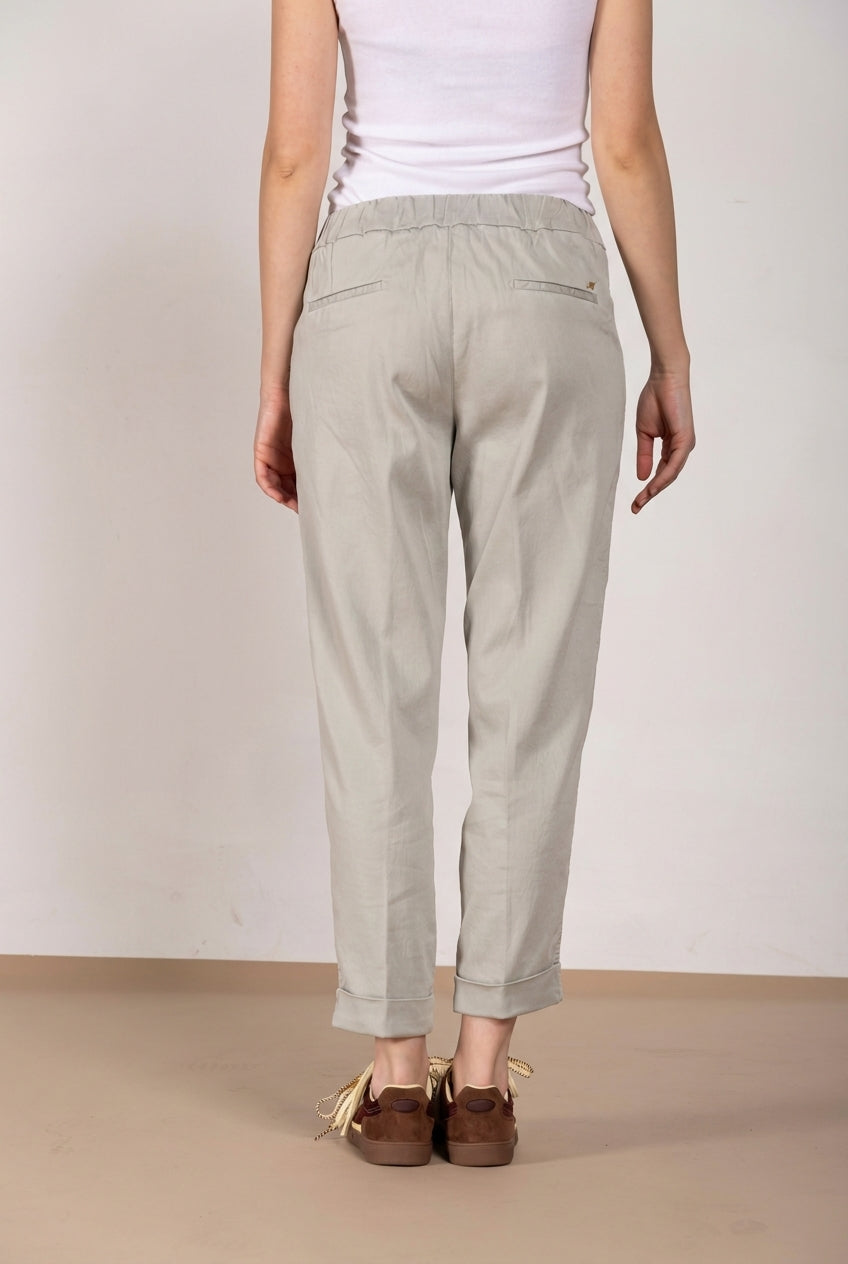 Easy Jogger women's chino pants in stretch fleece relaxed fit