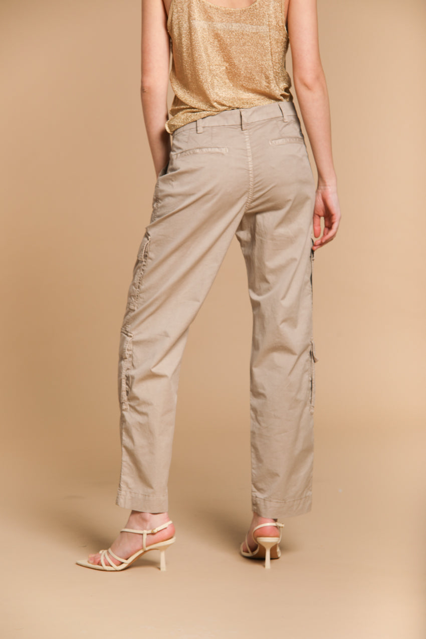 Evita Cargo women's cargo pants in stretch gabardine relaxed fit