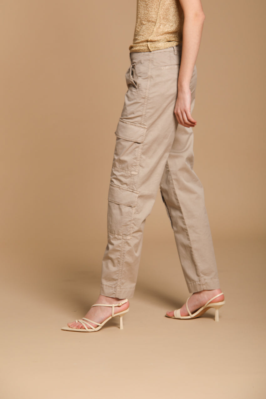 Evita Cargo women's cargo pants in stretch gabardine relaxed fit