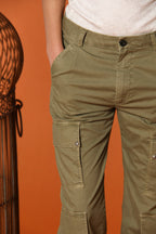 Evita Cargo women's cargo pants in stretch gabardine relaxed fit