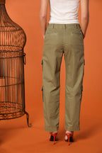 Evita Cargo women's cargo pants in stretch gabardine relaxed fit