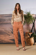 Asia Snake women's cargo pants in modal relaxed fit 