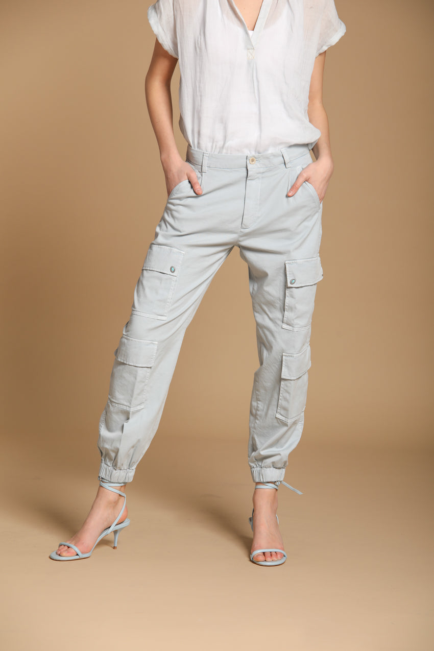 Evita Cargo women's cargo pants in gabardine relaxed fit