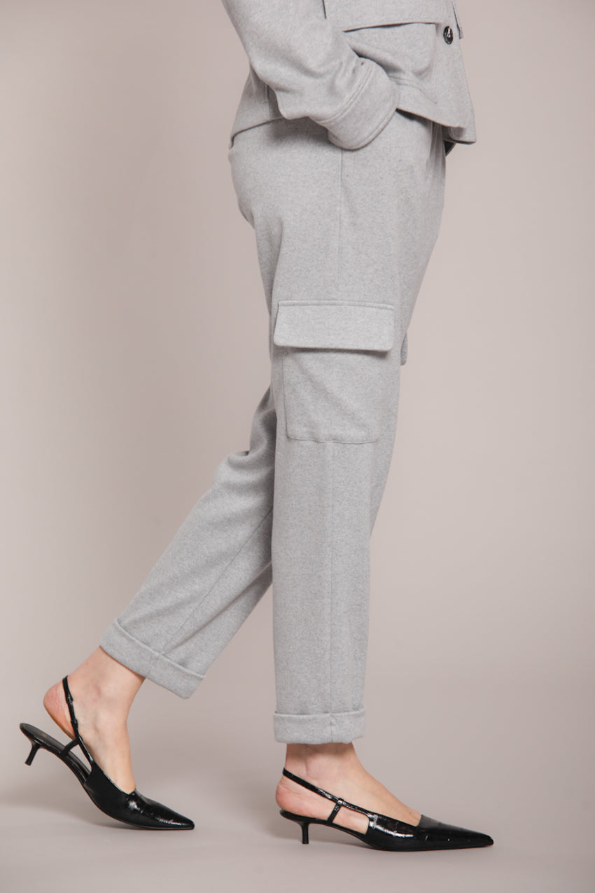 Foto 3 Chile Jogger pantalone cargo donna in jersey relaxed fit