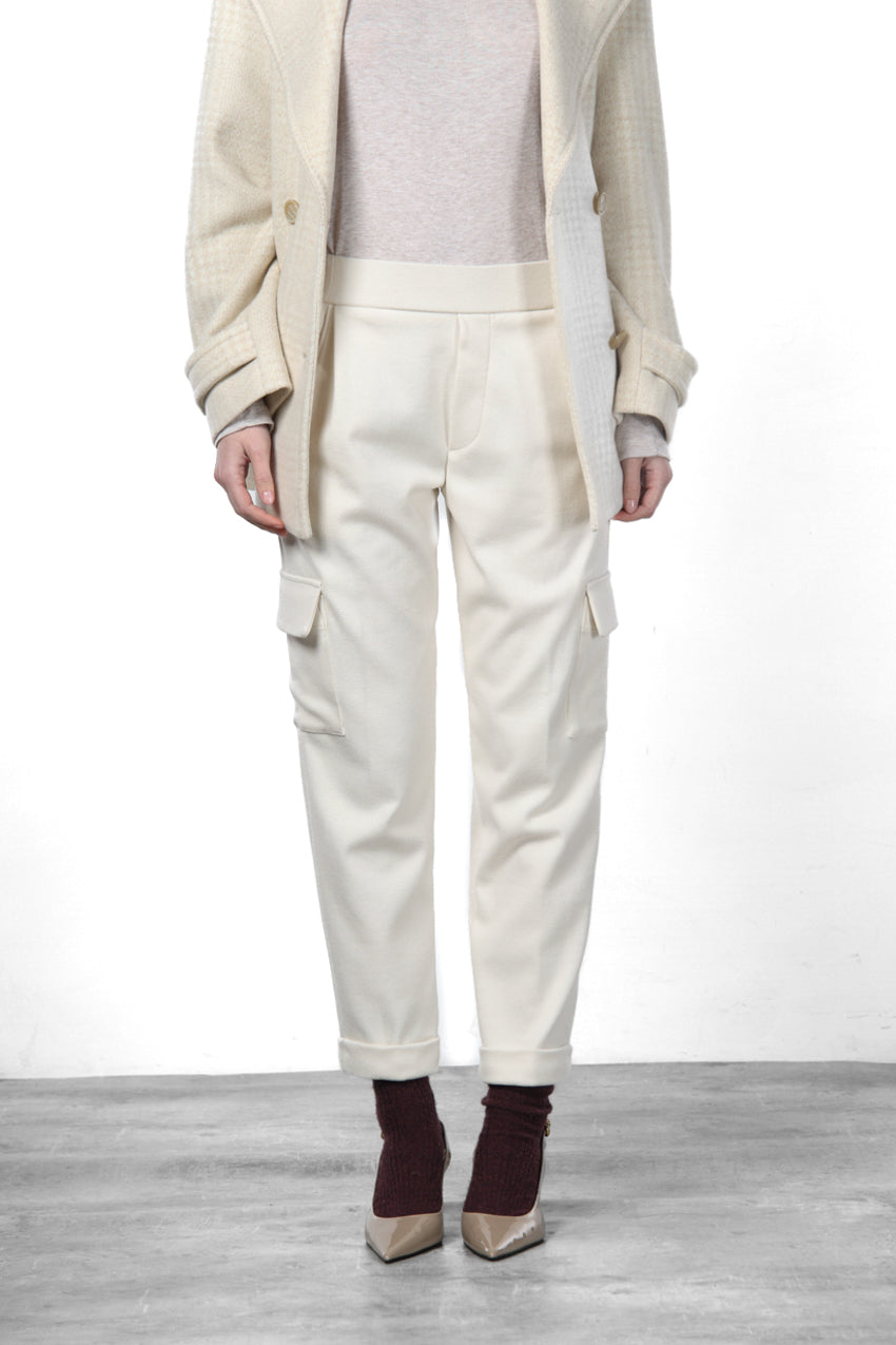 Chile Jogger pantalone cargo donna in jersey relaxed fit
