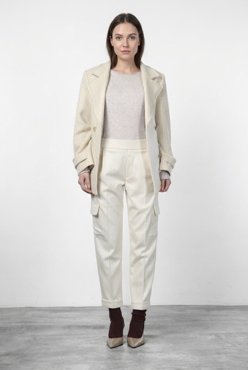 Chile Jogger pantalone cargo donna in jersey relaxed fit