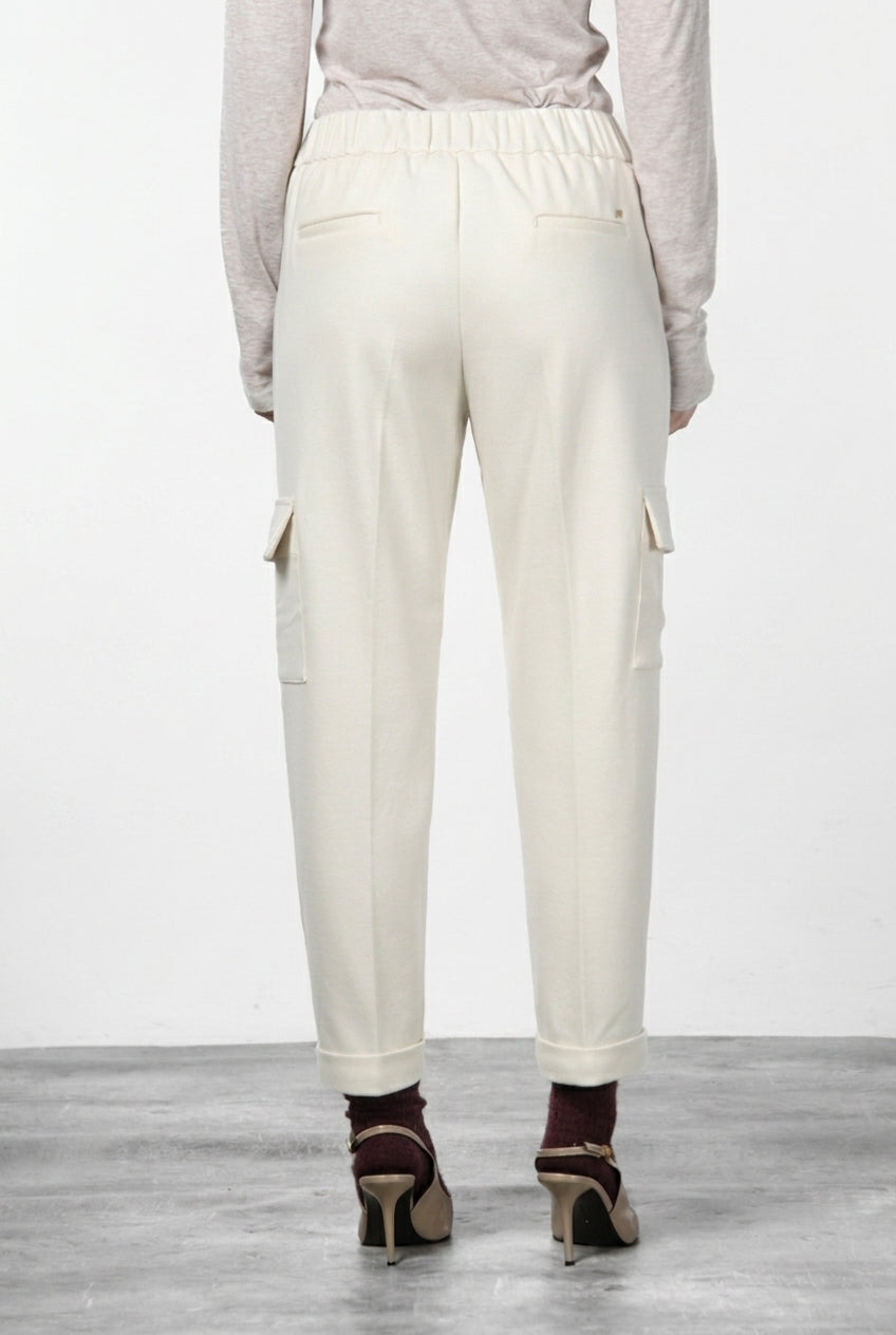Chile Jogger pantalone cargo donna in jersey relaxed fit