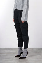Chile Jogger pantalone cargo donna in lana relaxed fit