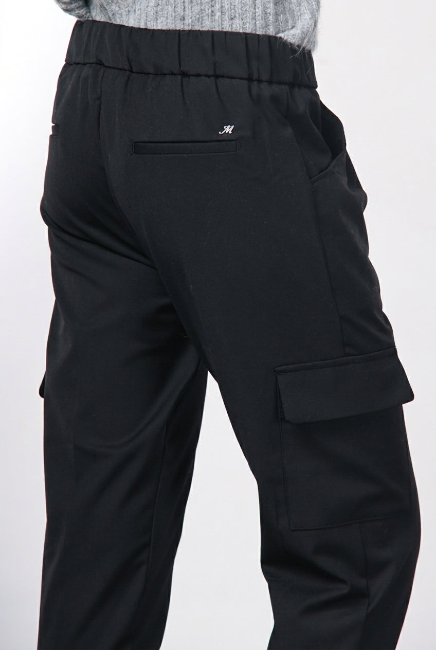 Chile Jogger pantalone cargo donna in lana relaxed fit