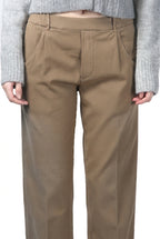 New York Jogger pantalón chino de mujer en twill stretch relaxed fit