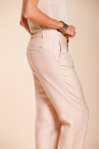 Linda Summer pantalone chino donna in canvas relaxed fit
