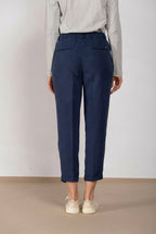 Linda Summer pantalon chino femme en canvas relaxed fit