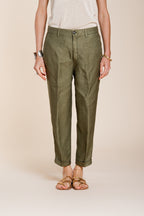 Linda Summer pantalone chino donna in canvas relaxed fit