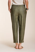 Linda Summer pantalone chino donna in canvas relaxed fit