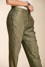 Linda Summer pantalone chino donna in canvas relaxed fit