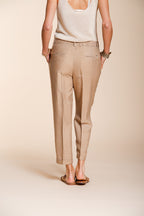 Linda Summer pantalon chino femme en canvas relaxed fit