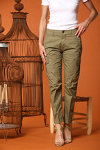 Judy Archivio pantalone cargo donna in twill di cotone stretch relaxed fit