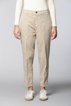 New York Cozy Damen-Chinohose aus Gabardine carrot fit