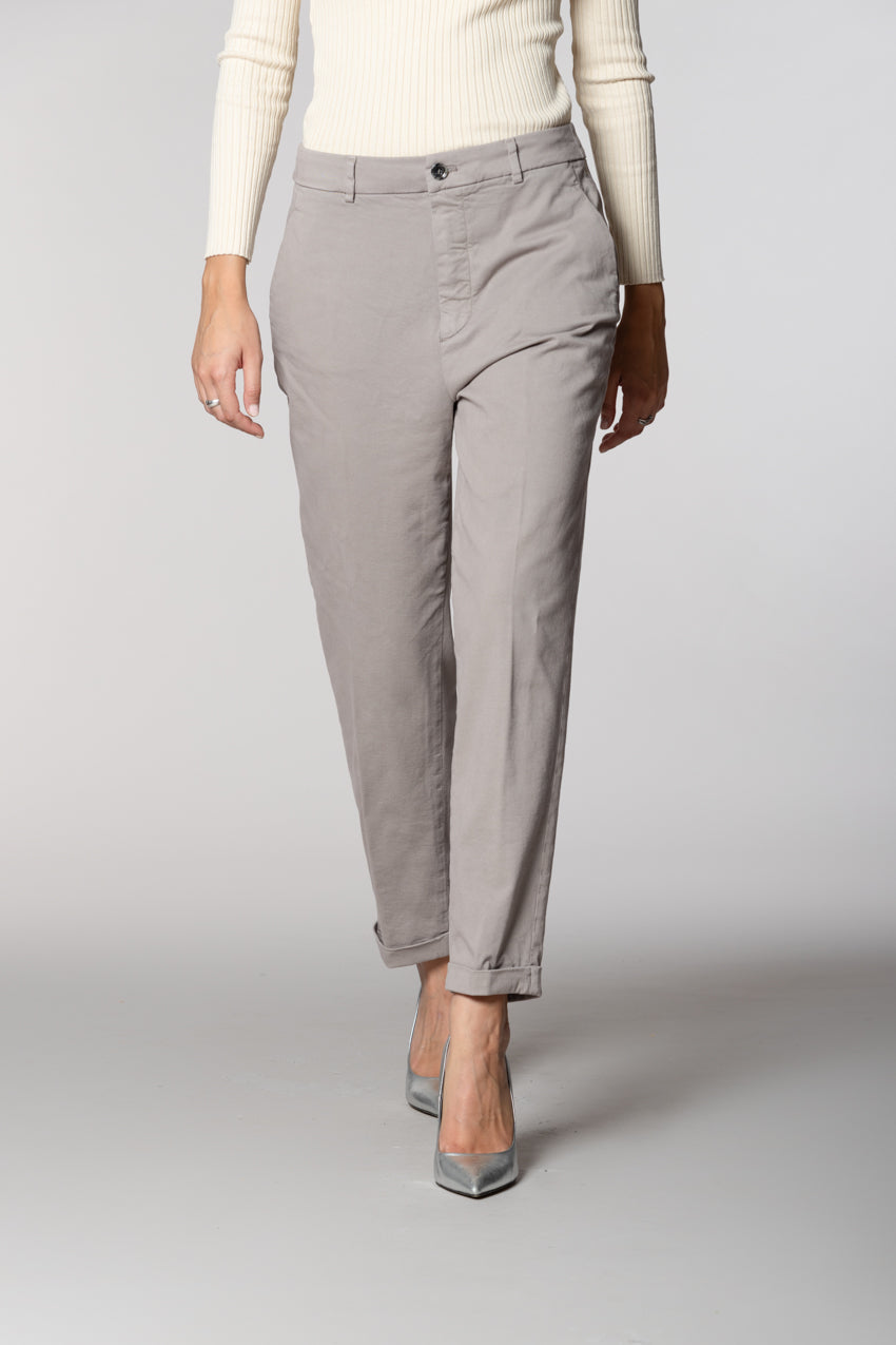 New York Cozy Damen-Chinohose aus Gabardine carrot fit