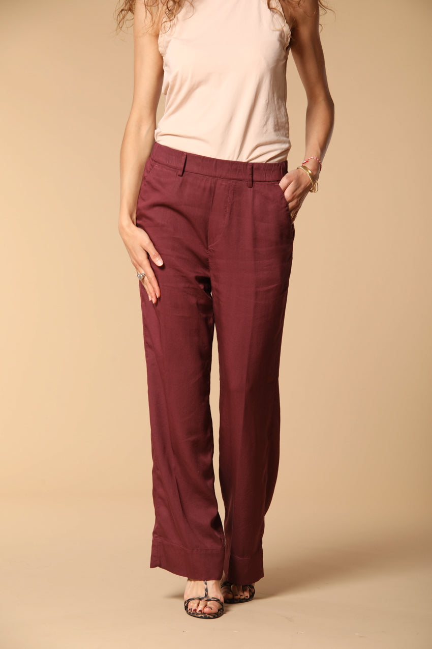 New York Cozy Straight pantalone chino jogger donna in modal straight fit