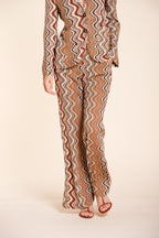 Easy Straight Elax pantalón chino jogger mujer en punto lurex straight fit