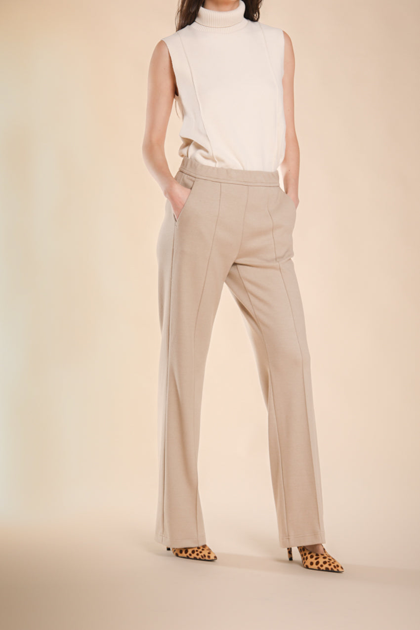 Foto 1 Easy Straight pantalone chino donna in jersey straight fit
