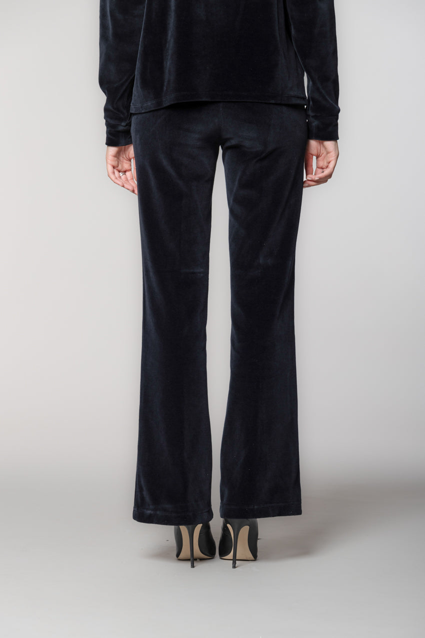 Easy Straight pantalón chino mujer en jersey de felpa straight fit