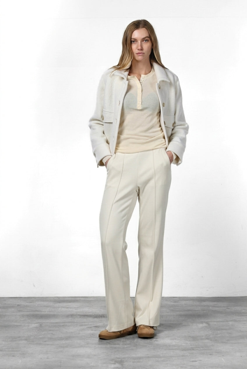 Easy Straight Chinohose für Damen aus Jersey mit straight fit