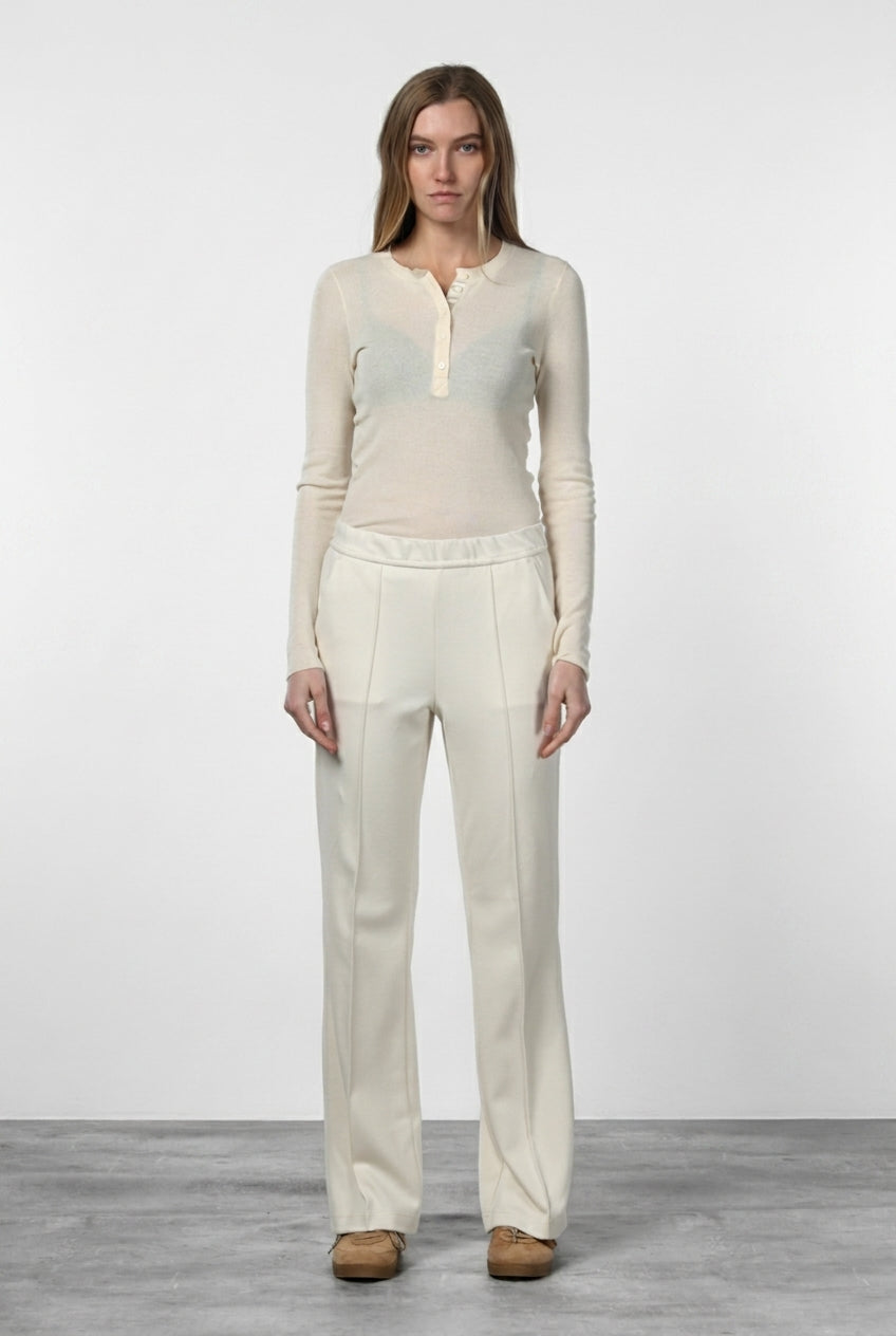Easy Straight Chinohose für Damen aus Jersey mit straight fit