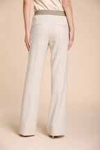 Foto 5 Easy Straight Elax pantalone chino donna in jersey con stampa geometrica straight fit